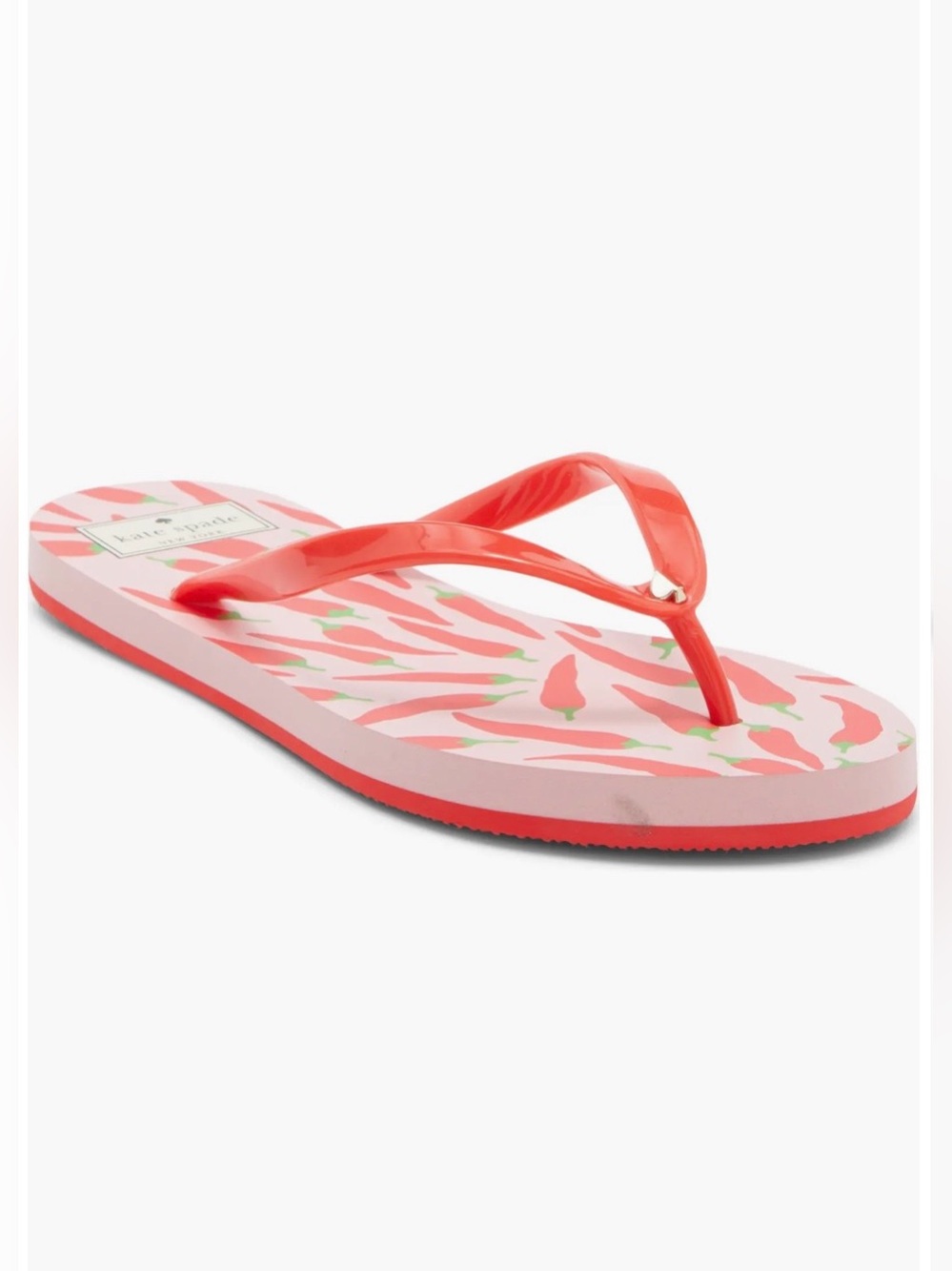 Kate Spade Feldon Flip Flop Thong Sandals Womens Size 8 Ponderosa Red New